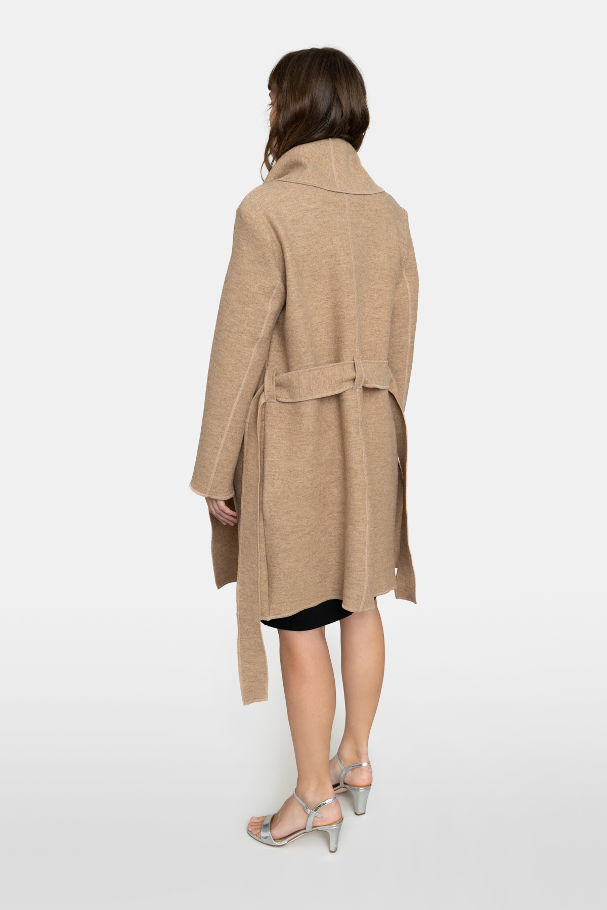 Wollmantel Maria beige