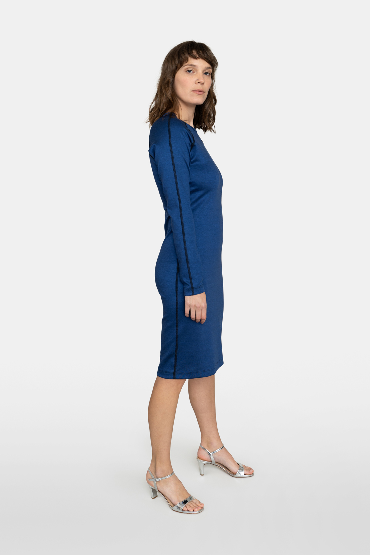 Schlauchkleid Ruth blau