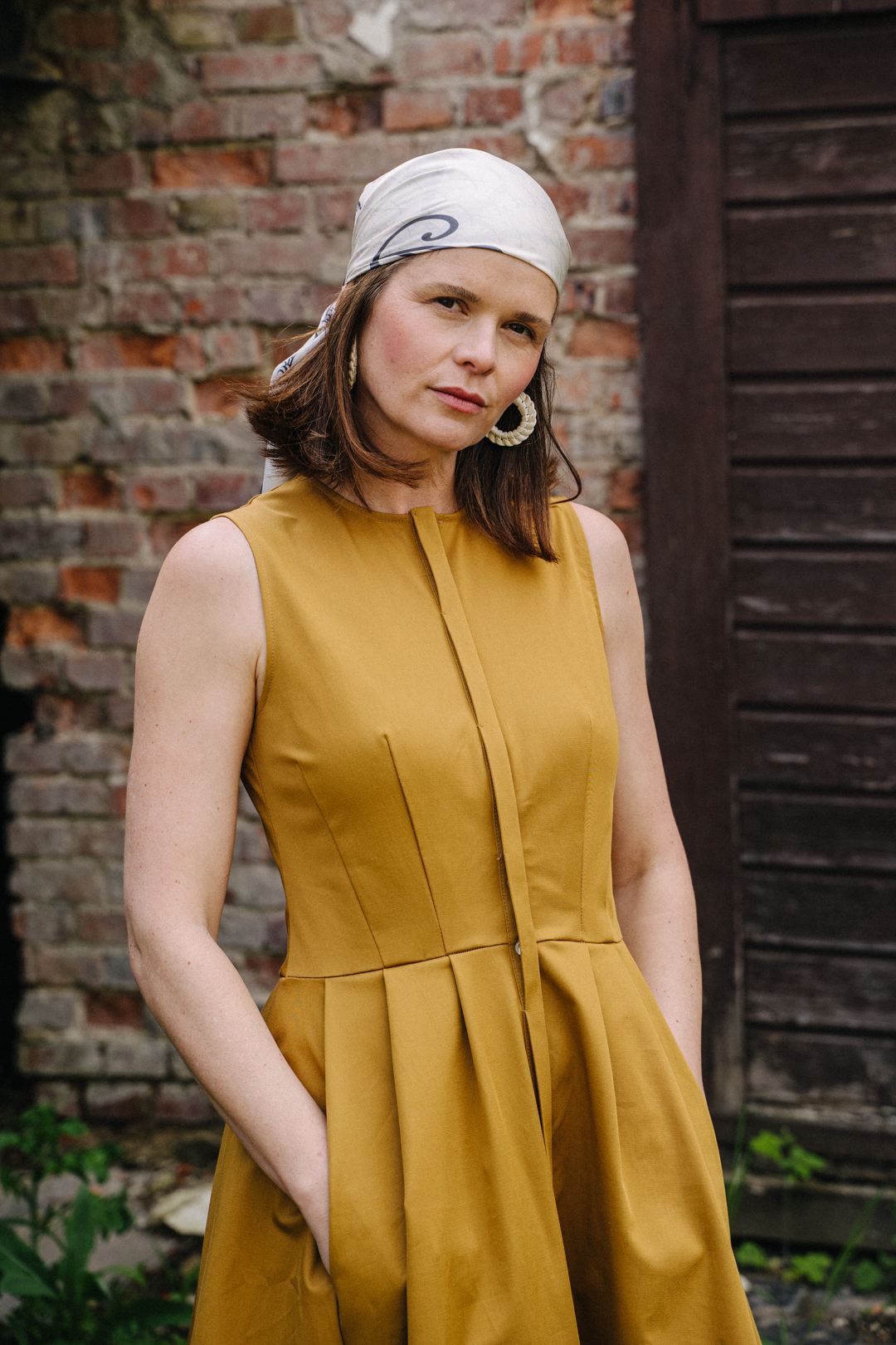 Midikleid Kati ohne Ärmel aus Bio-Baumwolle