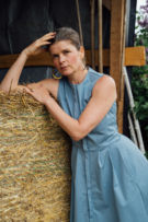 Midikleid Alex mit Flügelärmeln aus Bio-Baumwolle