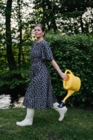 Midikleid Alex mit Flügelärmeln aus Bio-Baumwolle